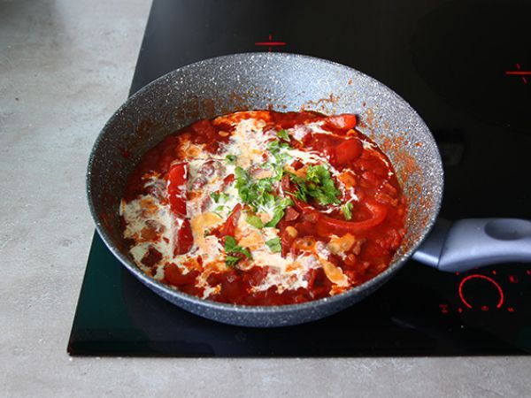 Pasta med chorizo - Beredning steg 4