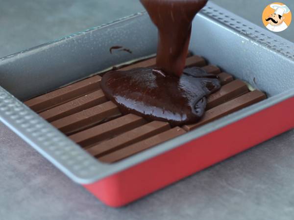 Brownie med Kit Kat ® - Beredning steg 3