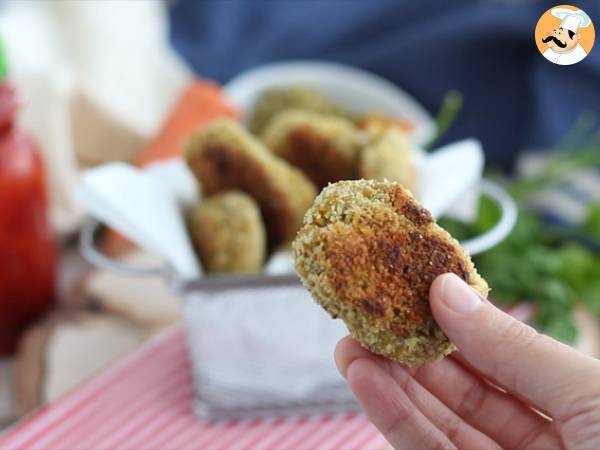 Kycklingnuggets med morotsärtor - Beredning steg 4