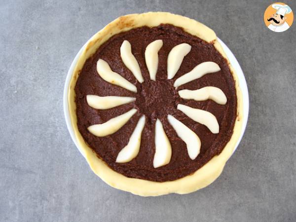 Päron- och chokladtårta - Beredning steg 3