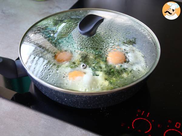Krämig spenat och ägg - Beredning steg 3