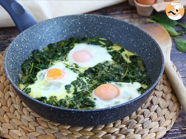Krämig spenat och ägg - Beredning steg 4