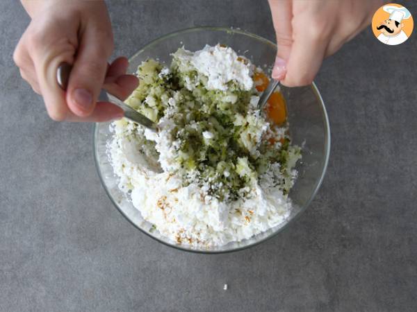 Biffar av blomkål och broccoli med curry - Beredning steg 3