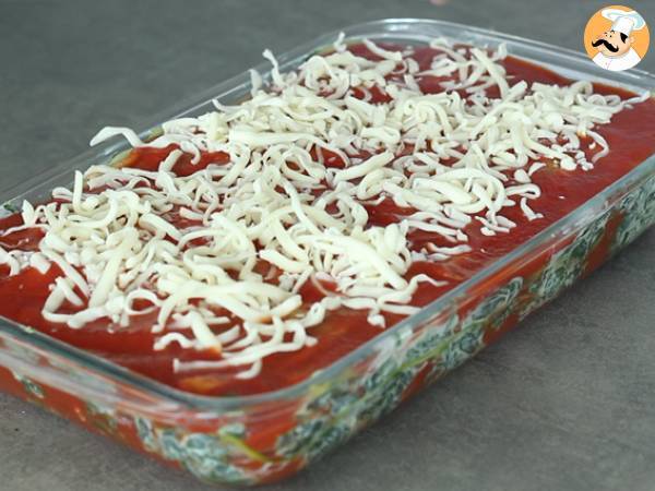 Zucchini lasagne med spenat - Beredning steg 6