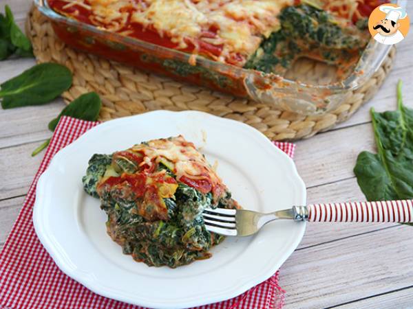 Zucchini lasagne med spenat - Beredning steg 7