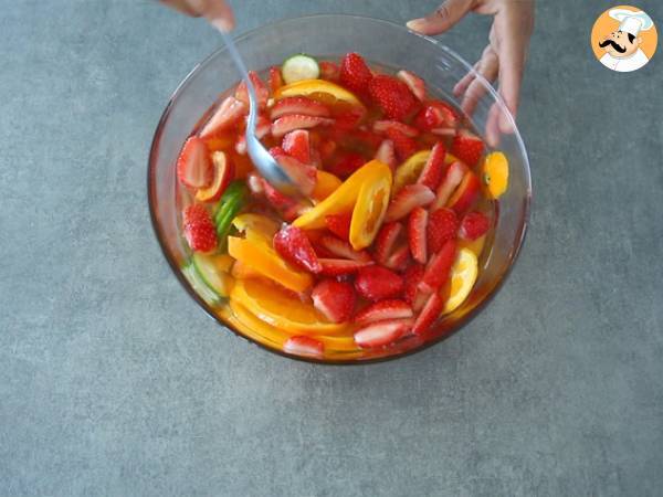 Sangria med vitt vin - Vit Sangria - Beredning steg 4