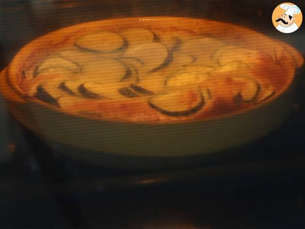 Clafoutis med zucchini och getost - Beredning steg 3