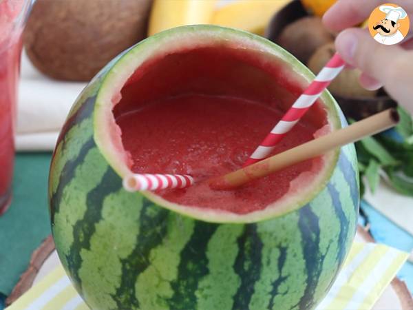 Gin-cocktail med vattenmelon - Beredning steg 4