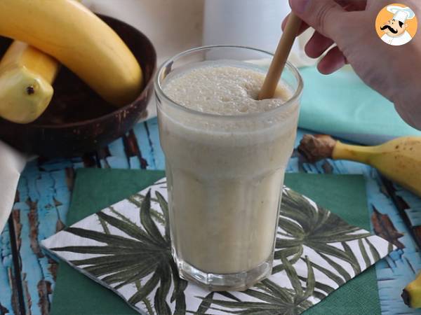 Banan- och vaniljmilkshake - Beredning steg 3