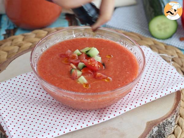 Färsk och enkel gazpacho - Beredning steg 4