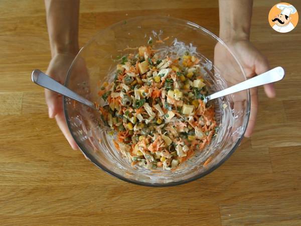 Salpicão - Brasiliansk sallad - Beredning steg 6