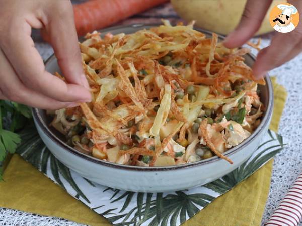 Salpicão - Brasiliansk sallad - Beredning steg 7