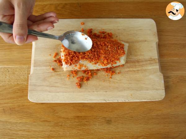 Torsk i chorizoskorpa - Beredning steg 2