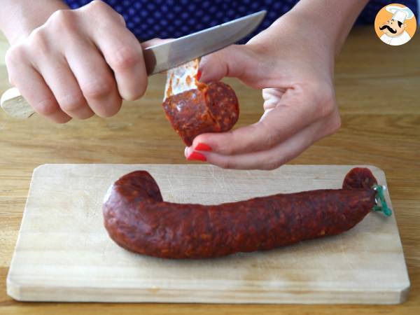 Snabba och enkla chorizorilletter - Beredning steg 1