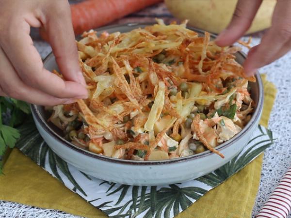 Batata Palha (i ugnen) - Beredning steg 4
