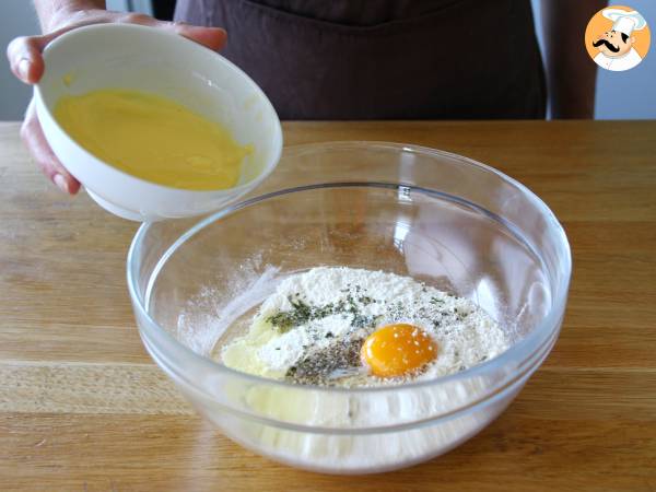 Kex med parmesan och aromatiska örter - Beredning steg 1