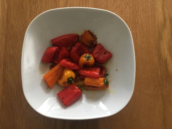 Paprikor fyllda med ricotta - Beredning steg 2
