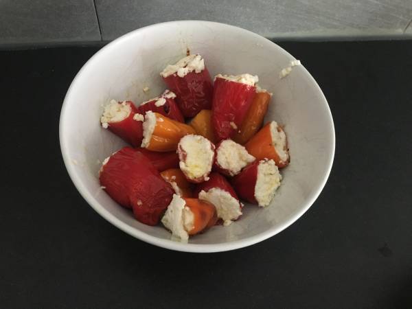 Paprikor fyllda med ricotta - Beredning steg 3