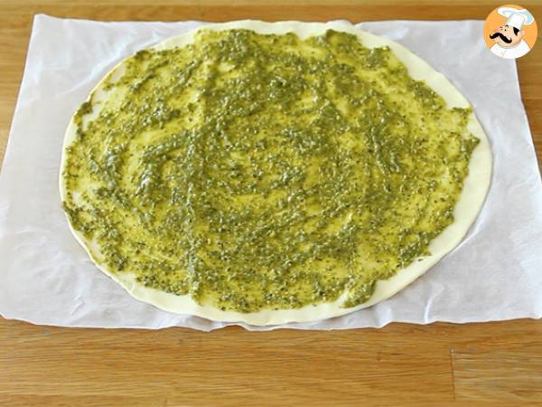 Smördeg med pesto - Beredning steg 1