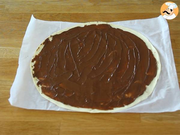Smördegspalmer med nutella - Beredning steg 1