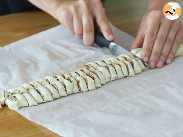 Smördegspalmer med nutella - Beredning steg 3