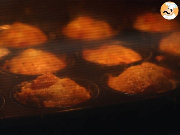 Muffins med tonfisk, tomat och fetaost - Beredning steg 4
