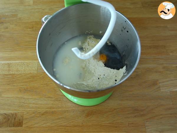 Svarta bullar med bläckfiskbläck - Beredning steg 1