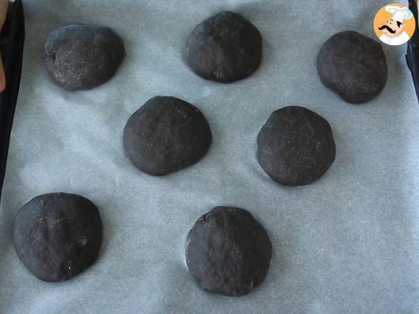Svarta bullar med bläckfiskbläck - Beredning steg 3