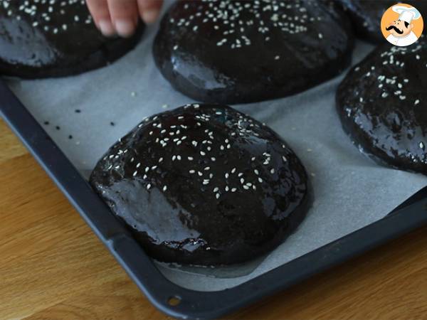 Svarta bullar med bläckfiskbläck - Beredning steg 4