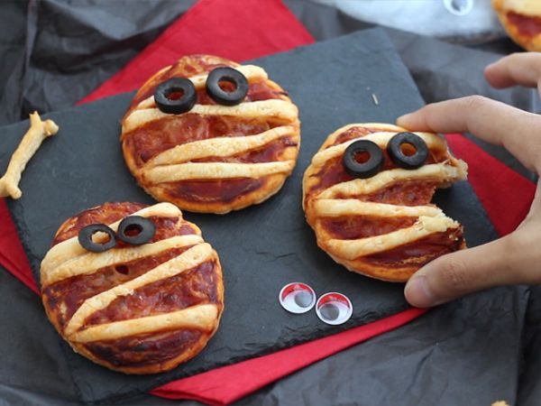 Mumiepizzor med smördeg - Beredning steg 6