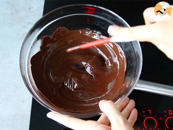 Chokladtryfflar med överdrag - Beredning steg 1