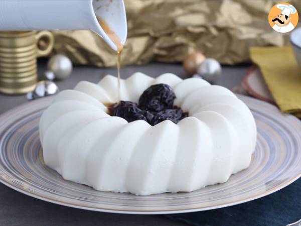 Blanc manger kokos och plommoncoulis - Beredning steg 4