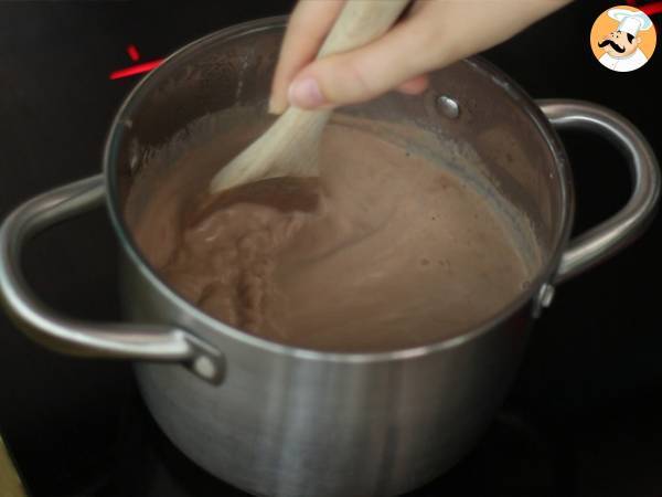 Risgrynspudding med mörk och vit choklad - Beredning steg 5