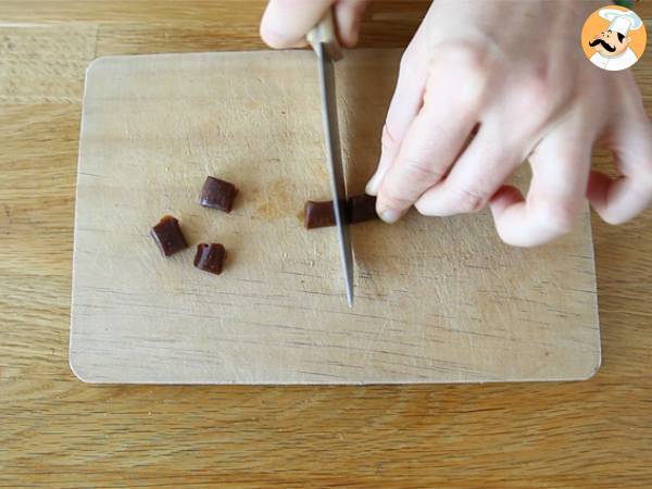 Klubbor med varm choklad: mörk choklad + Carambar - Beredning steg 1