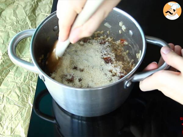 Kit för risotto med svamp och soltorkade tomater - Beredning steg 5