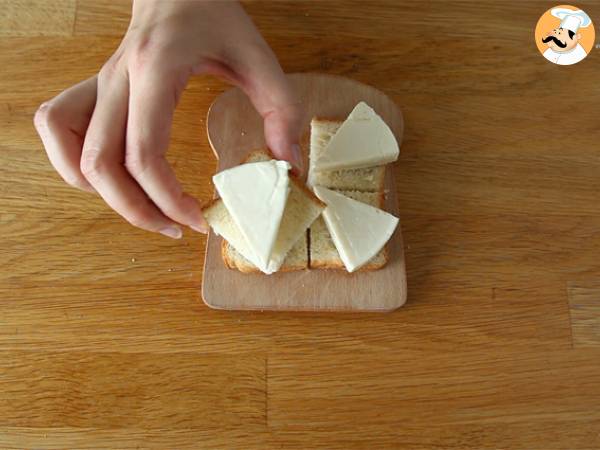 Toasts med skrattande ko ren - Beredning steg 1