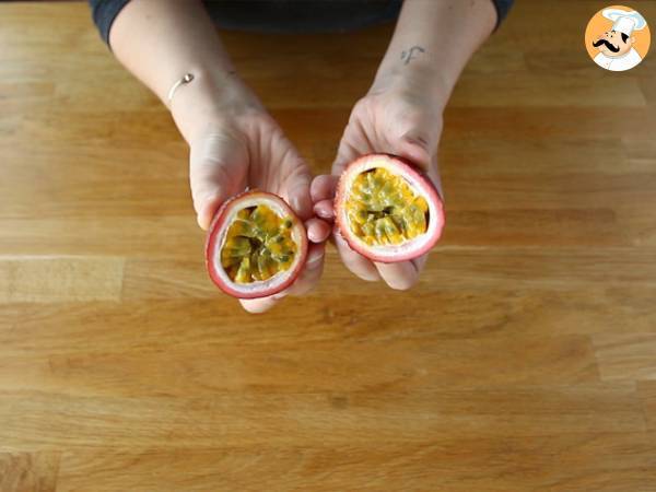 Enkel pavlova med exotiska frukter - Beredning steg 5