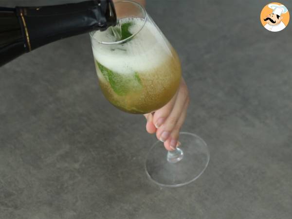 Kunglig champagne mojito - Beredning steg 2