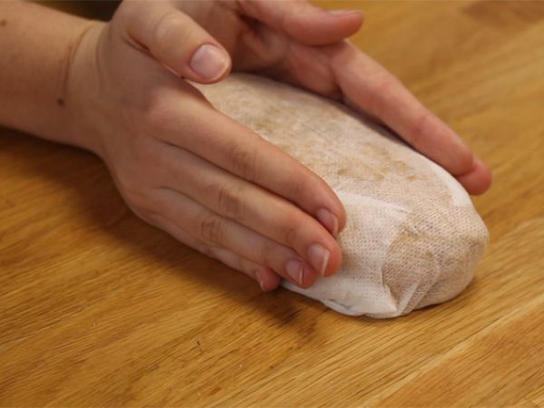 Foie gras tillagad i salt - Beredning steg 1