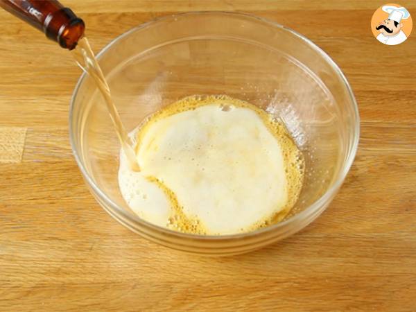 Pannkakssmet med ljus öl - Beredning steg 1
