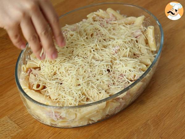 Pastagratäng med skinka och ost - Beredning steg 3