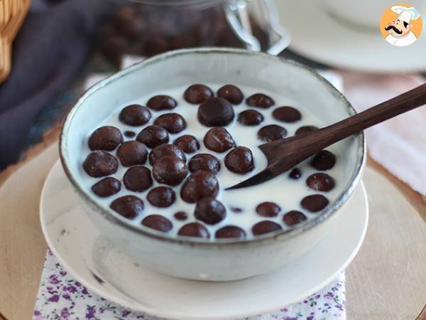 Cerealer med chokladbollar av Nesquik-typ - Beredning steg 4