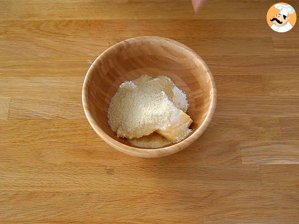 Äppel- och mandeltårta (Tarte normande) - Beredning steg 1