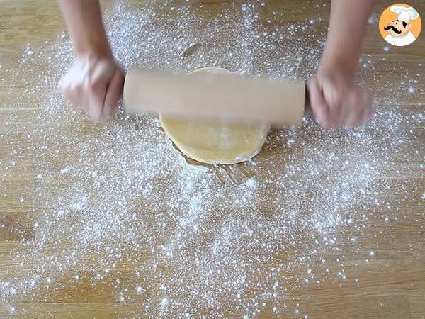 Äppel- och mandeltårta (Tarte normande) - Beredning steg 4