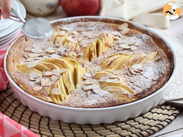 Äppel- och mandeltårta (Tarte normande) - Beredning steg 9