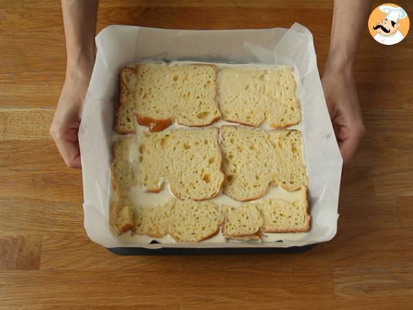 Cheesecake och franska toaststänger (cheesecake-stänger med fransk toast) - Beredning steg 6
