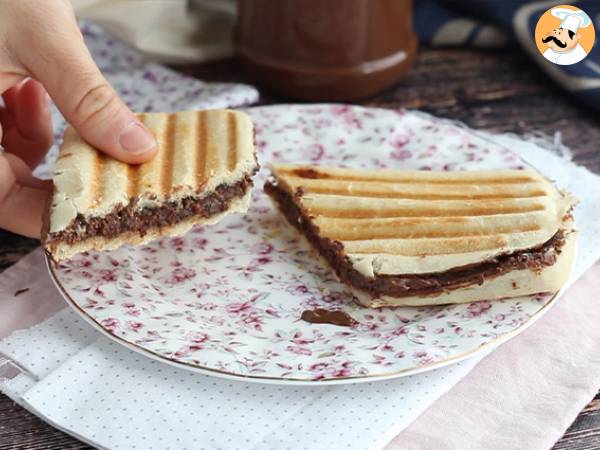 Panini med nutella - Beredning steg 4