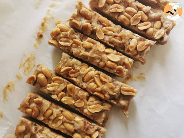 Veganska och glutenfria hemlagade Snickers-barer - Beredning steg 7