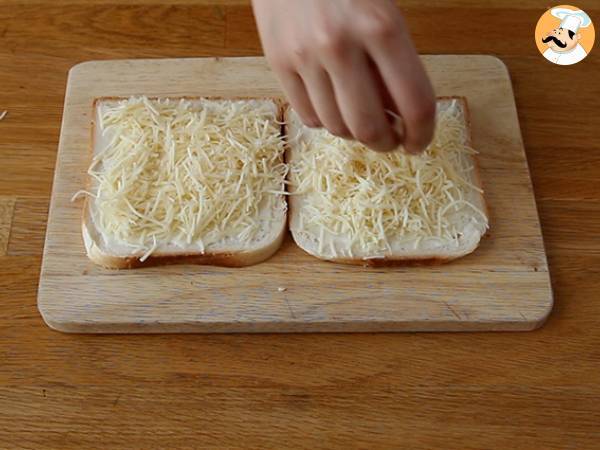 Gourmet croque-monsieur med béchamelsås - Beredning steg 1