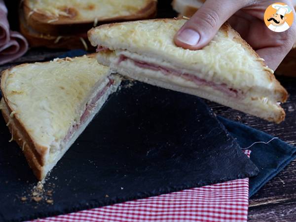 Gourmet croque-monsieur med béchamelsås - Beredning steg 5